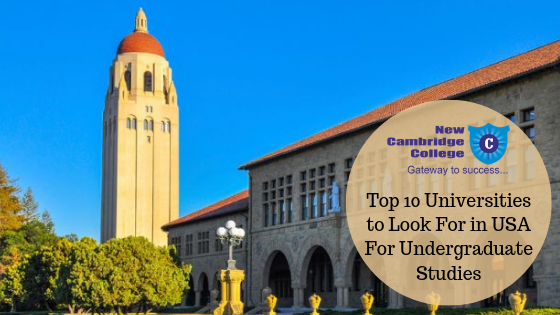 Top 10 Universities to Look For in USA For Undergraduate Studies