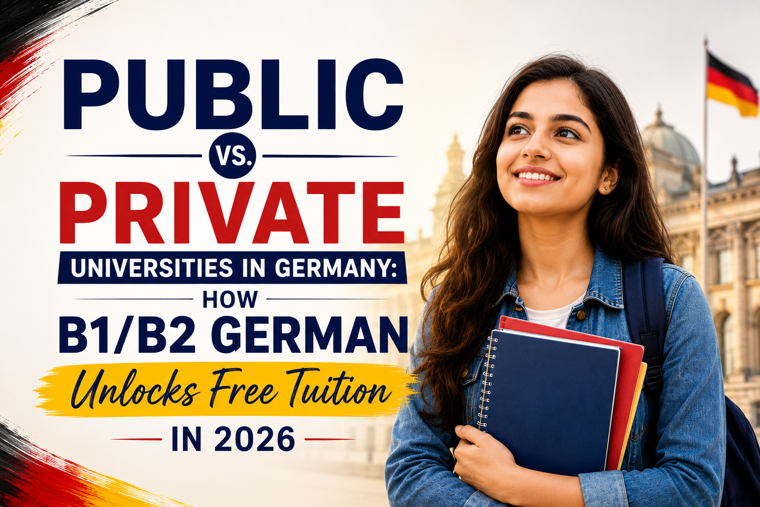 Public vs. Private Universities in Germany: How B1/B2 German Unlocks Free Tuition in 2026