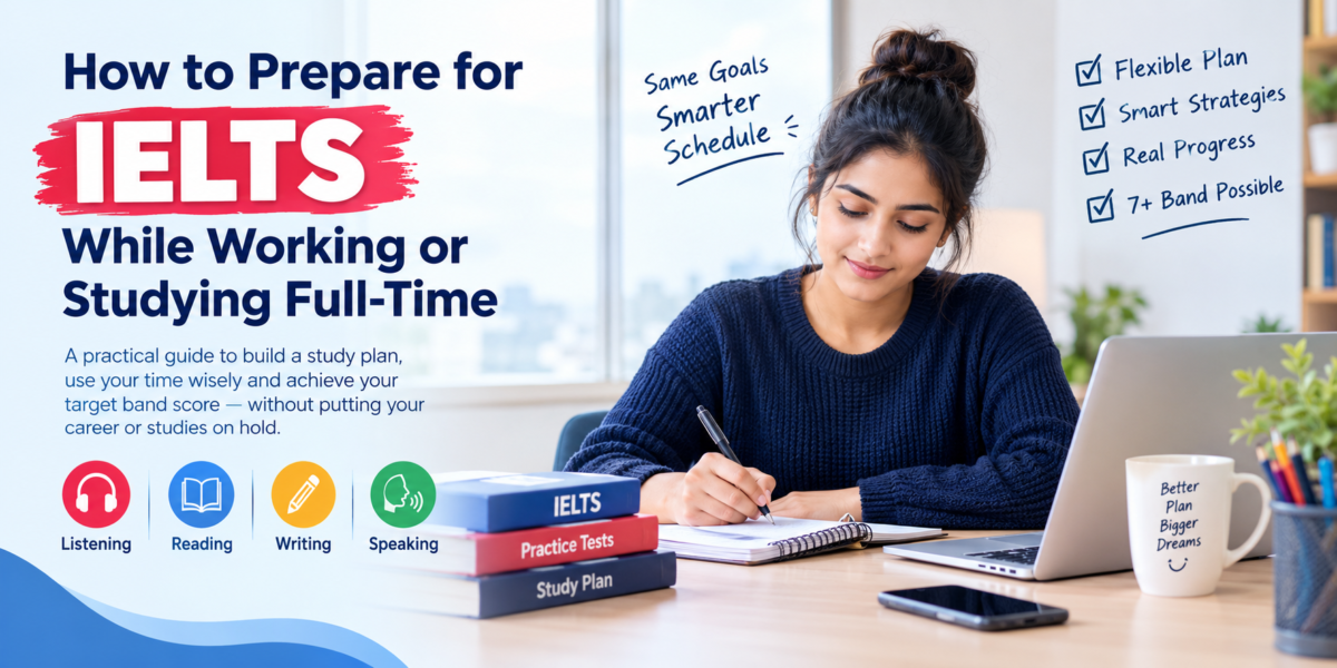 Prepare for IELTS While Working or Studying Full-Time